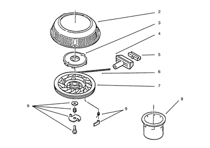 Part Location Diagram of 92-4935 Lawn Boy Spring Keeper Assembly